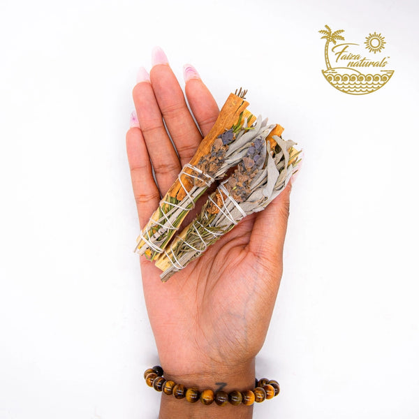 Palo Santo Floral Herb Sage Smudge Bundle