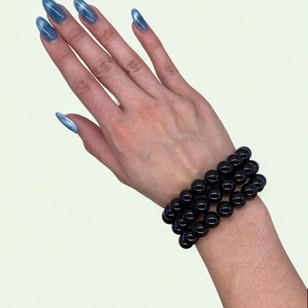 Black Obsidian Crystal Bracelet