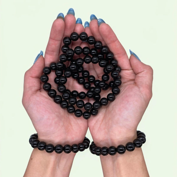 Black Obsidian Crystal Bracelet
