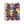 Load image into Gallery viewer, Faiza Naturals 7 Chakra & Purple Sinuata White Sage Smudge Stick, multicolored rose petals and bound by twine, 3 pack..