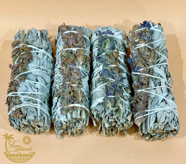 Lavender and White Sage Smudge Stick Bundles