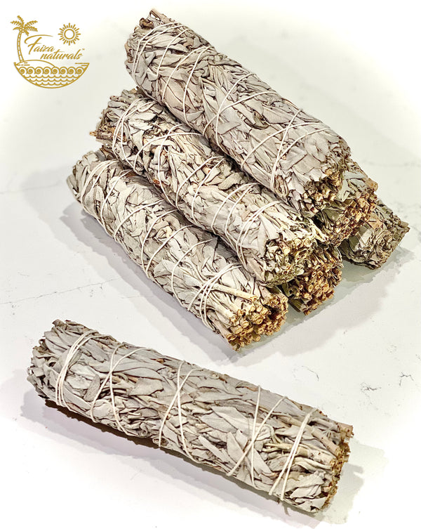 White Sage Smudge Stick Bundles 6 - 7 Inches Medium