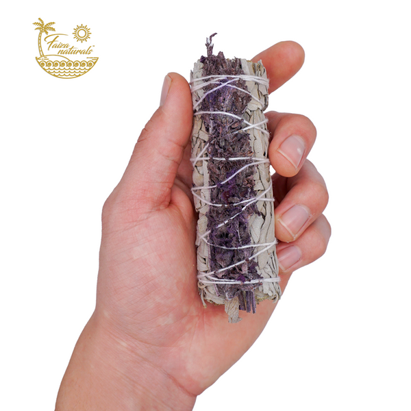Lavender and White Sage Smudge Stick Bundles