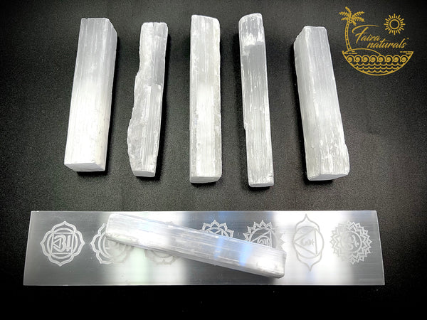 Selenite Wands from Morocco (4 Inch)