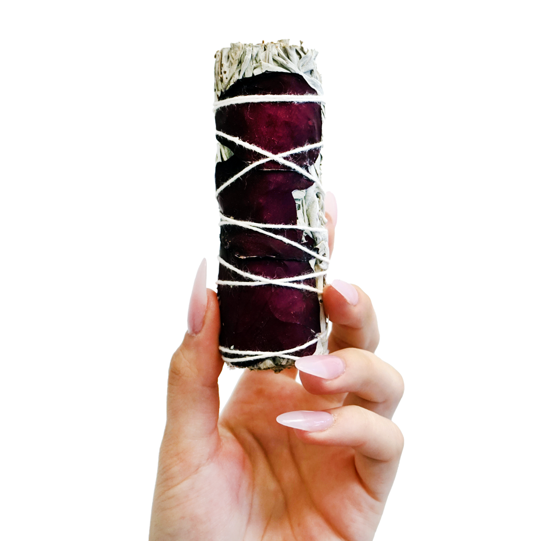 Smudge Stick- White Sage + Rose main image 1