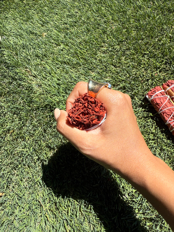 Dragon's Blood with Cinnamon White Sage Smudge Stick