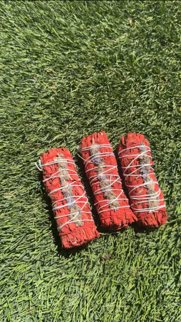Dragon's Blood with Lavender White Sage Smudge Stick