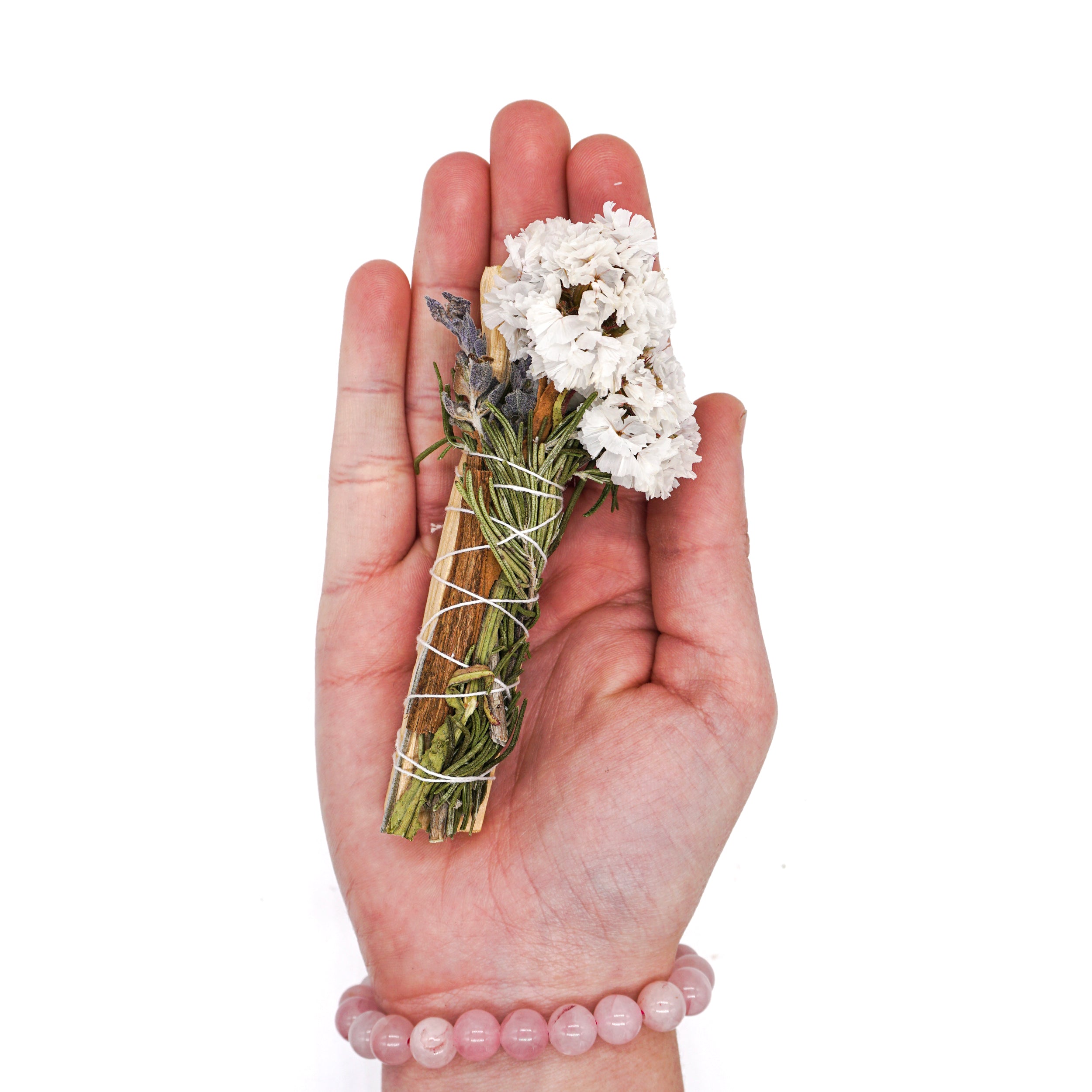 JeenaLaVie. Floral White Sage and Palo Santo Wood Smudge Bundles