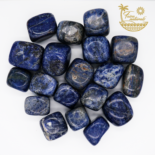 Blue Sodalite Tumbled Crystals