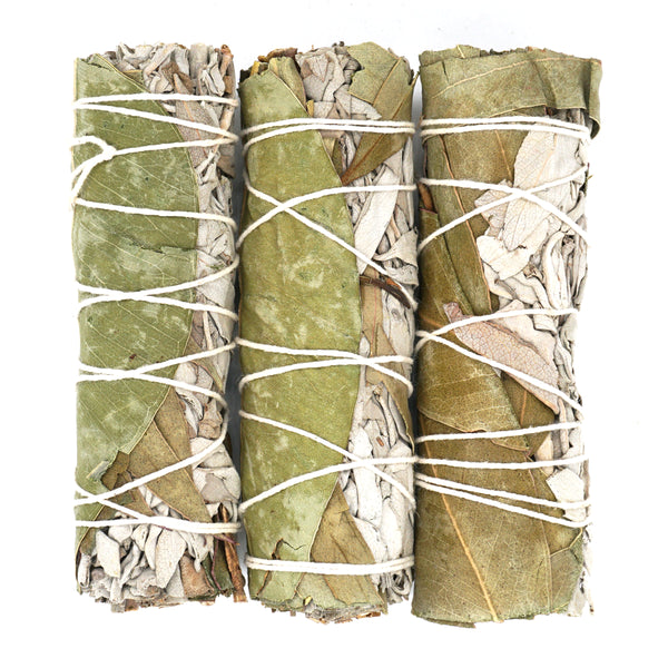 Eucalyptus and White Sage Smudge Sticks Bundle