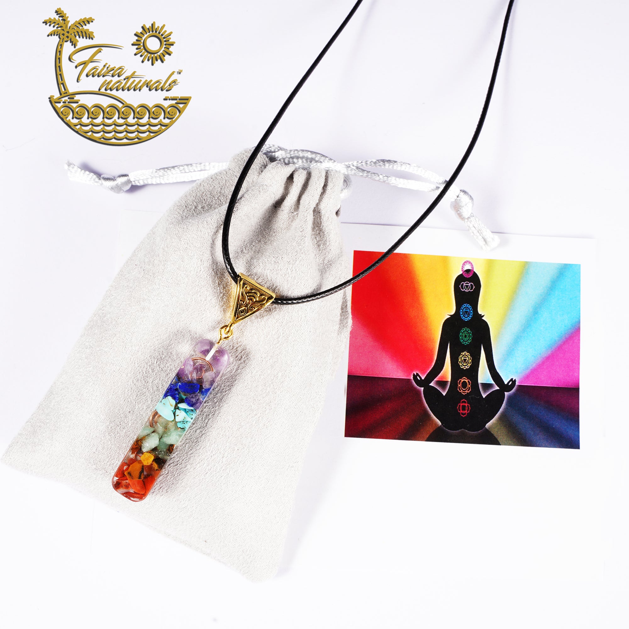 Crystal Reiki Chakra Necklace | Chakra Natural Stone Necklace - Stone  Pendant - Aliexpress