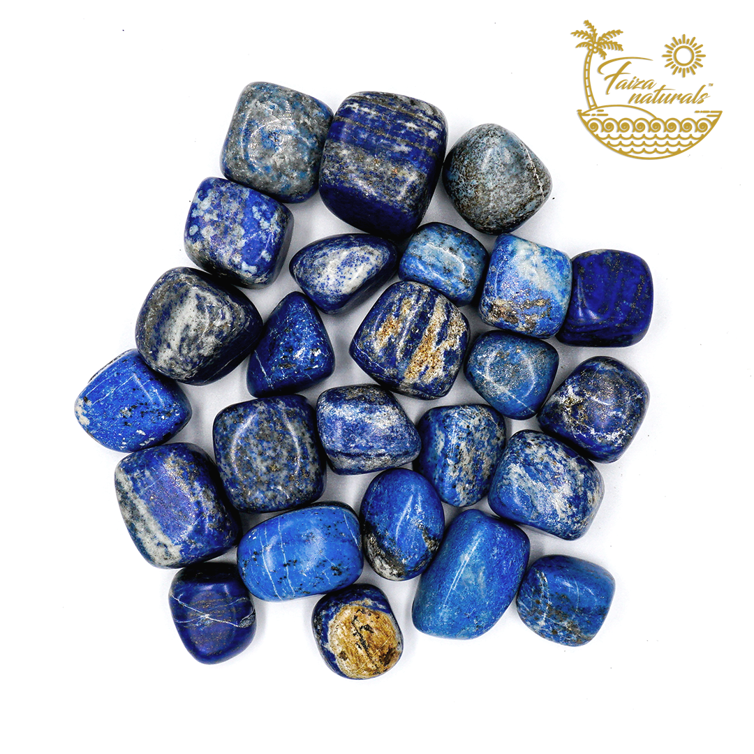 Lapis Lazuli Tumbled Crystals – FAIZA NATURALS - Live Better With Nature