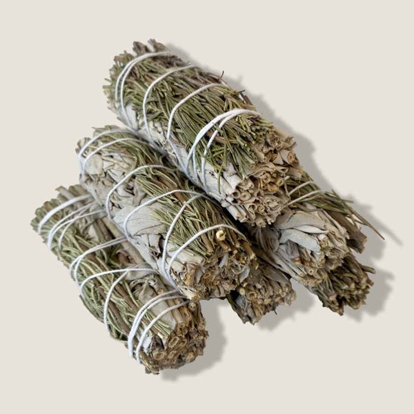 Rosemary and White Sage Smudge Stick Bundle