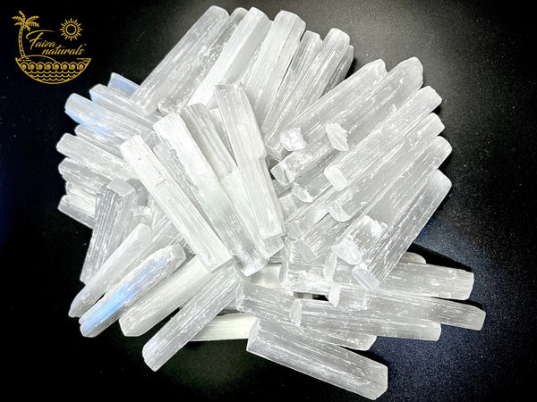 Selenite Wands from Morocco (4 Inch)