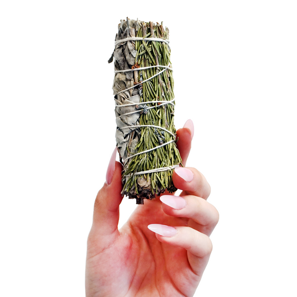 Rosemary and White Sage Smudge Stick Bundle